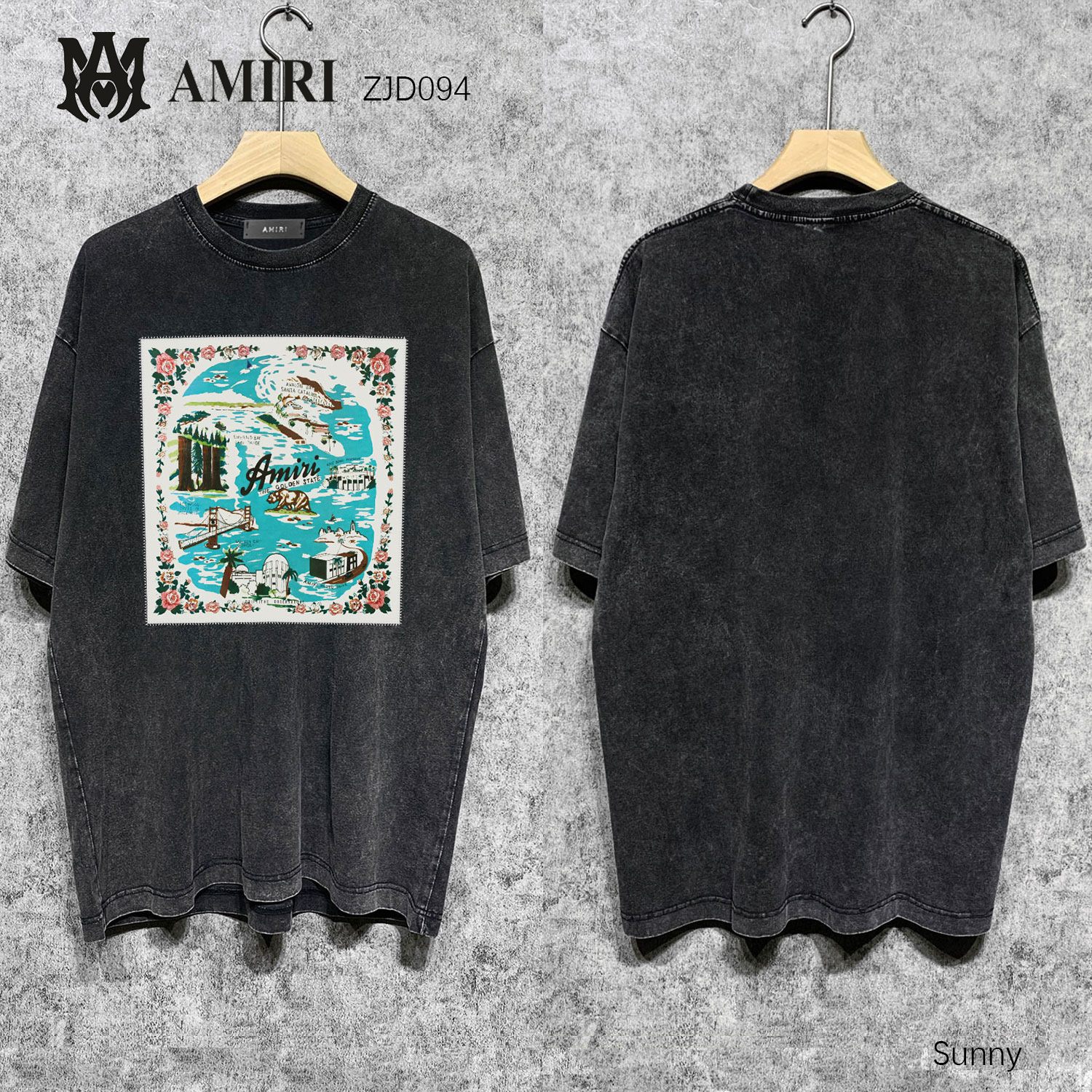 Amiri款式短袖上衣(SY)