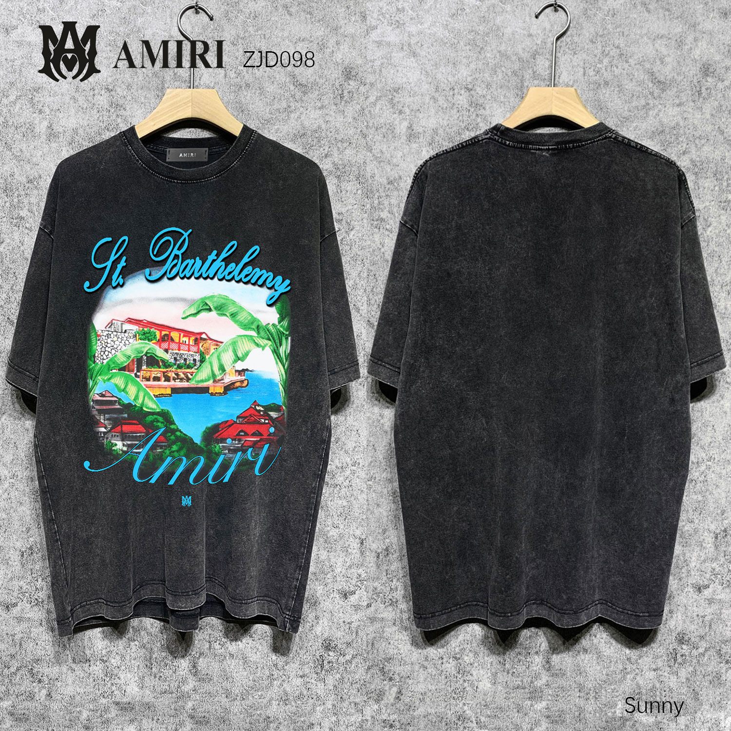 Amiri款式短袖上衣(SY)