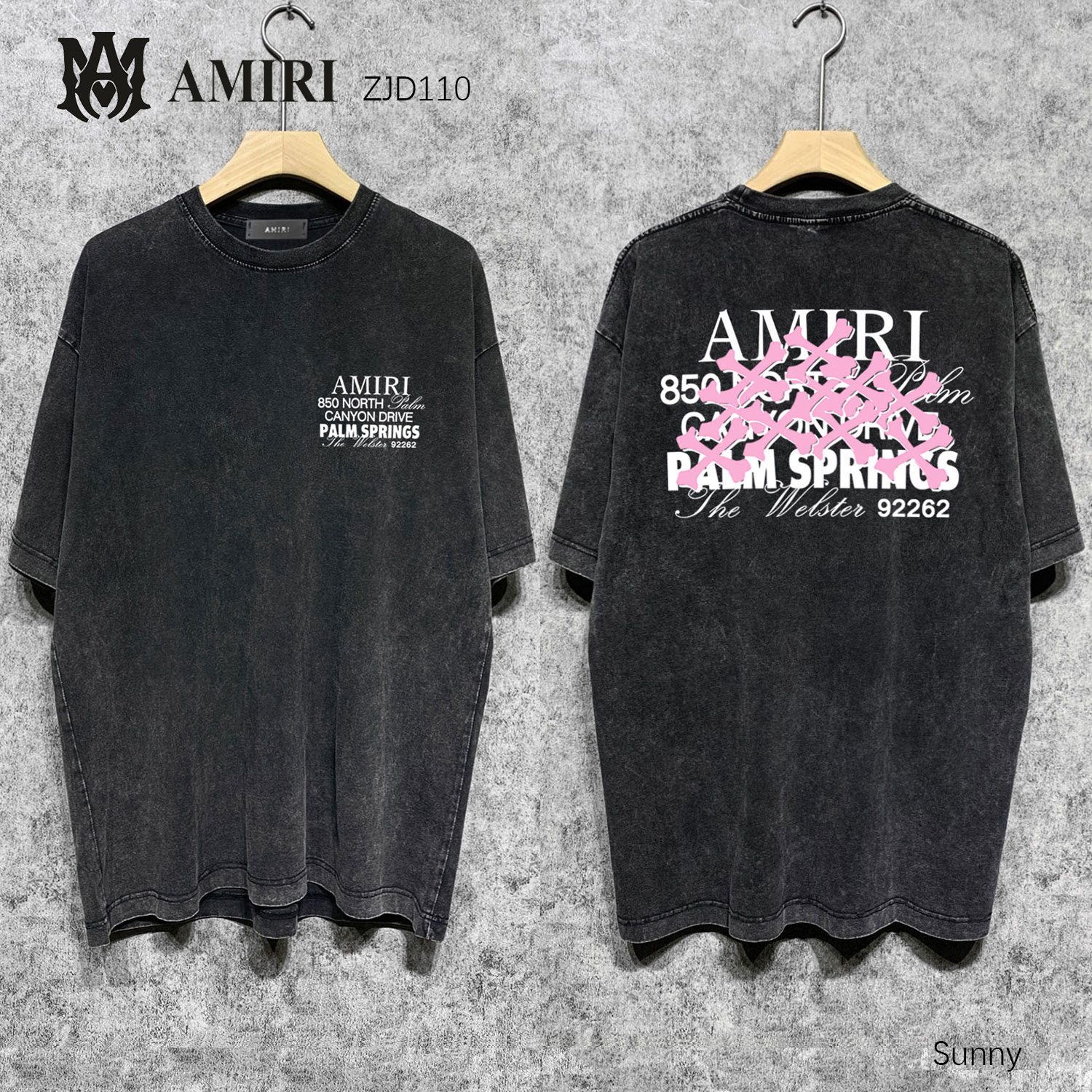 Amiri款式短袖上衣(SY)