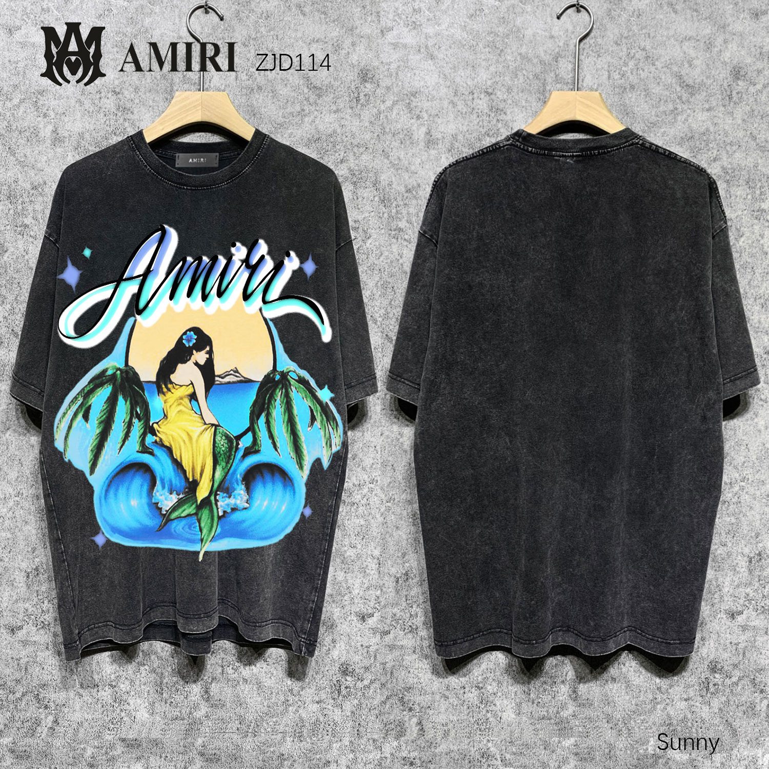 Amiri款式短袖上衣(SY)