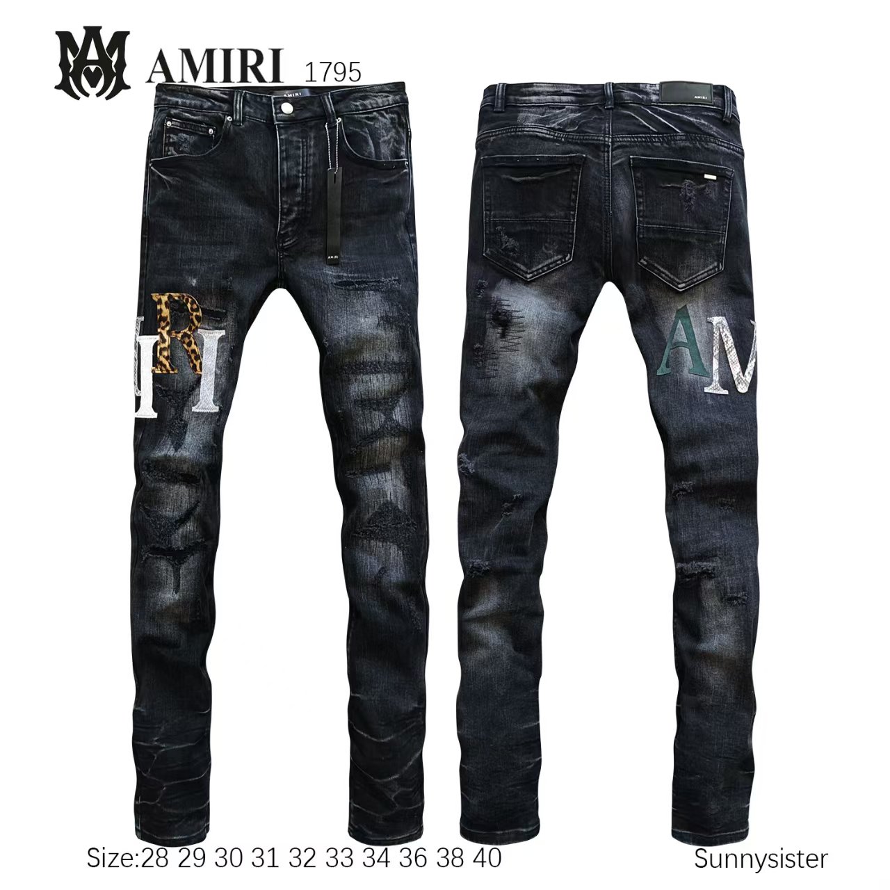 Amiri(高品質)牛仔長褲(SY)